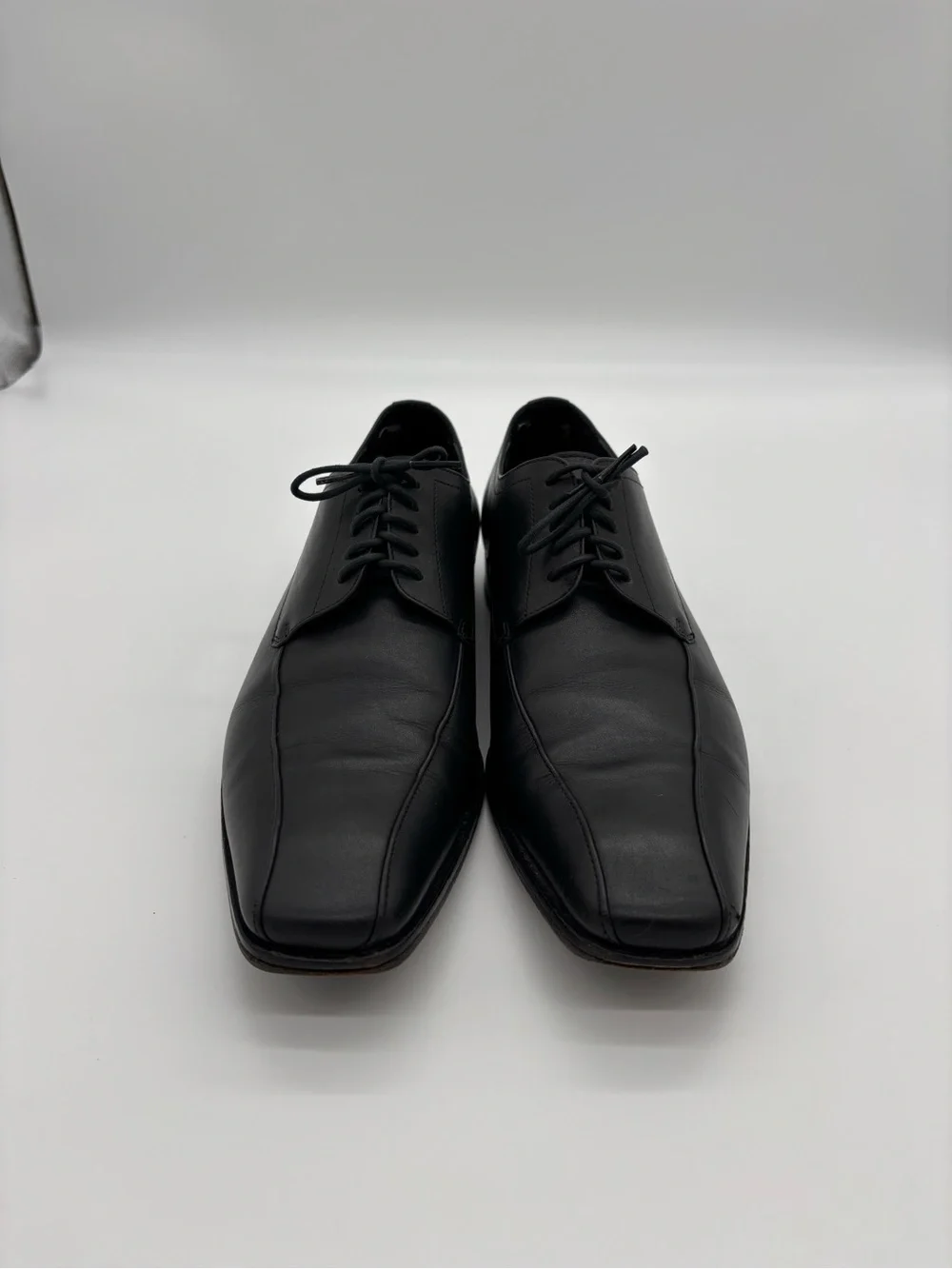Hugo Boss Black Leather Lace-Up Dress Shoes Derby Oxfords
